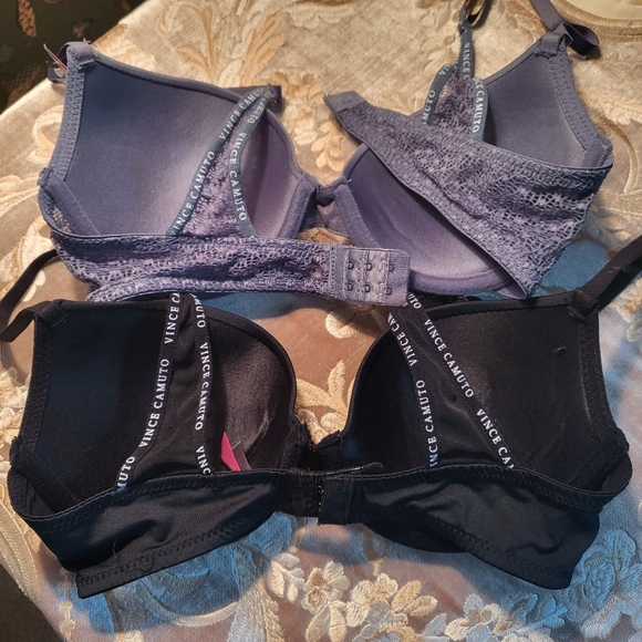 Vince Camuto 2 34C bras black and gray New - Picture 3 of 6